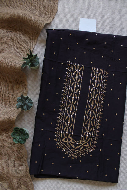 Lucknowi Handcrafted Chanderi Unstitched Mens Kurta Fabric 03 - Eternity by Sakshi