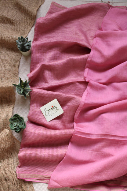 Gulaabi Stripe Silk Saree - Eternity by Sakshi