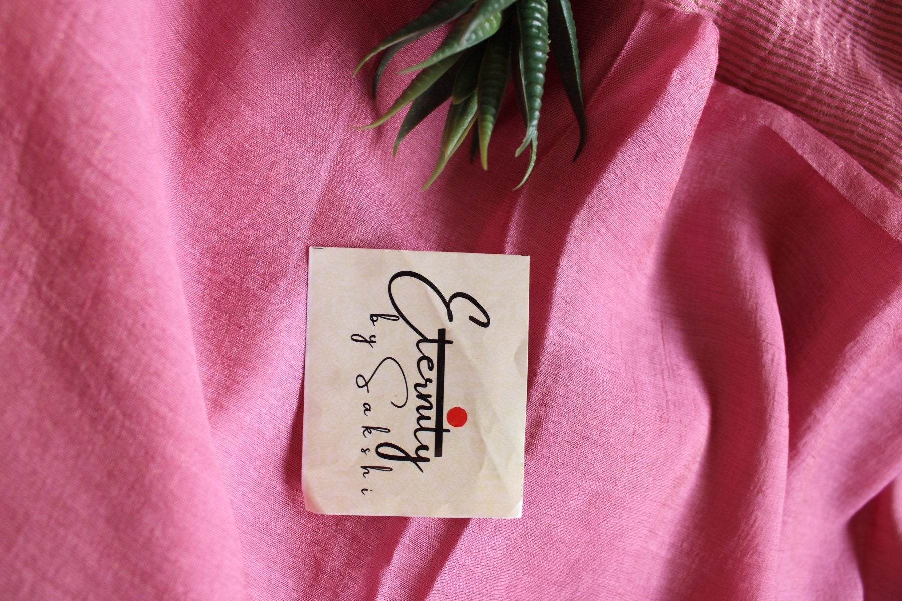 Gulaabi Stripe Silk Saree - Eternity by Sakshi