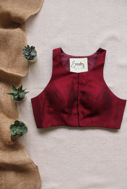 Gulmohar Coke Nooriya Blouse