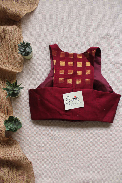 Gulmohar Coke Nooriya Blouse
