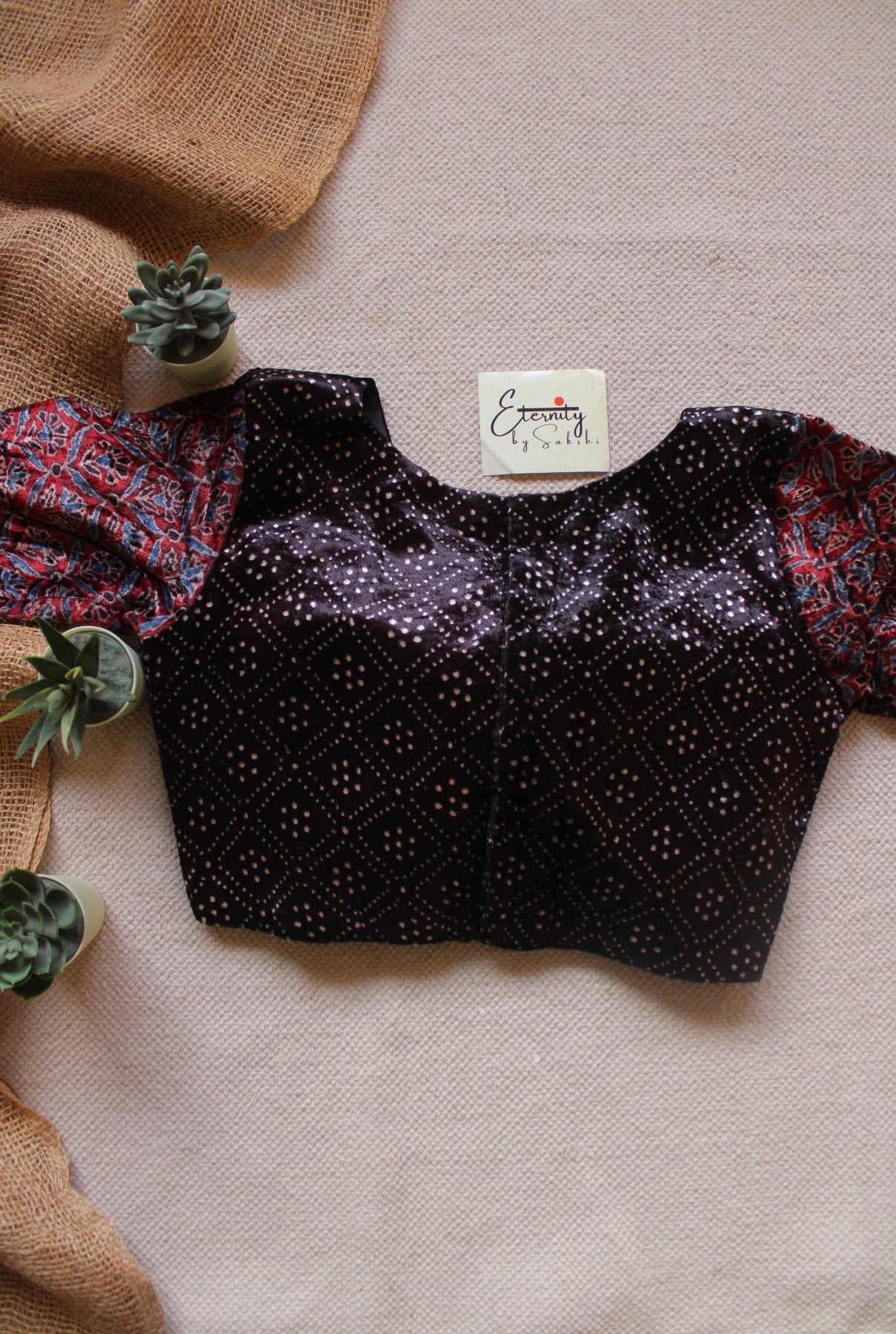 Ruby - Velvet Blouse - Eternity by Sakshi