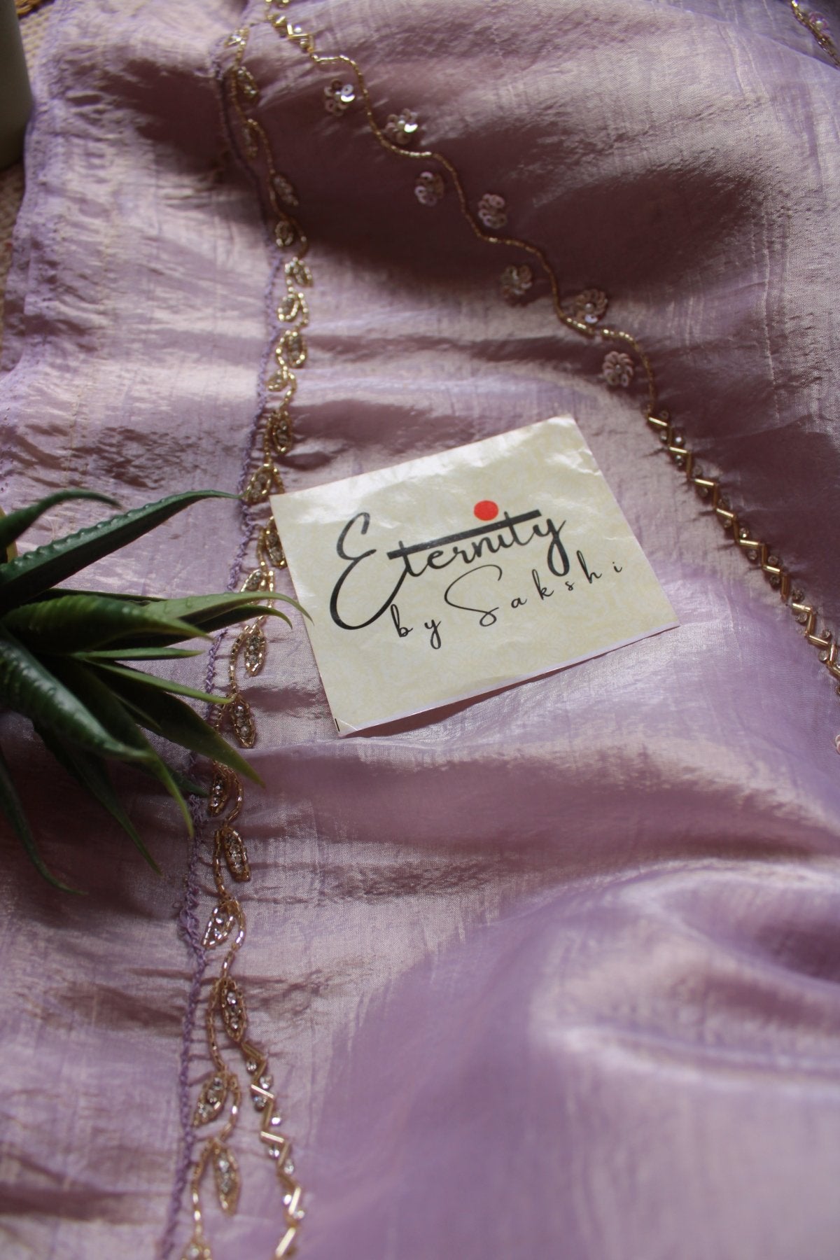 Lavanya Handwork Crepe Saree - Eternity by Sakshi