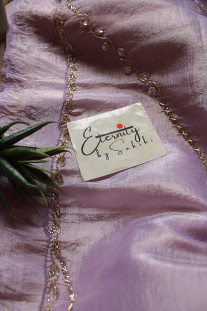 Lavanya Handwork Crepe Saree - Eternity by Sakshi