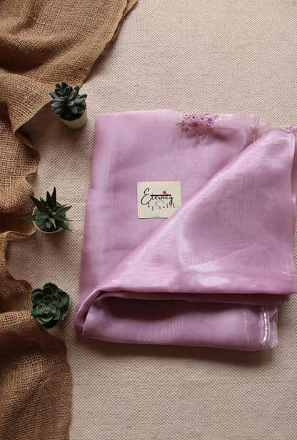 Lilac Handwork Organza saree - Eternity by Sakshi