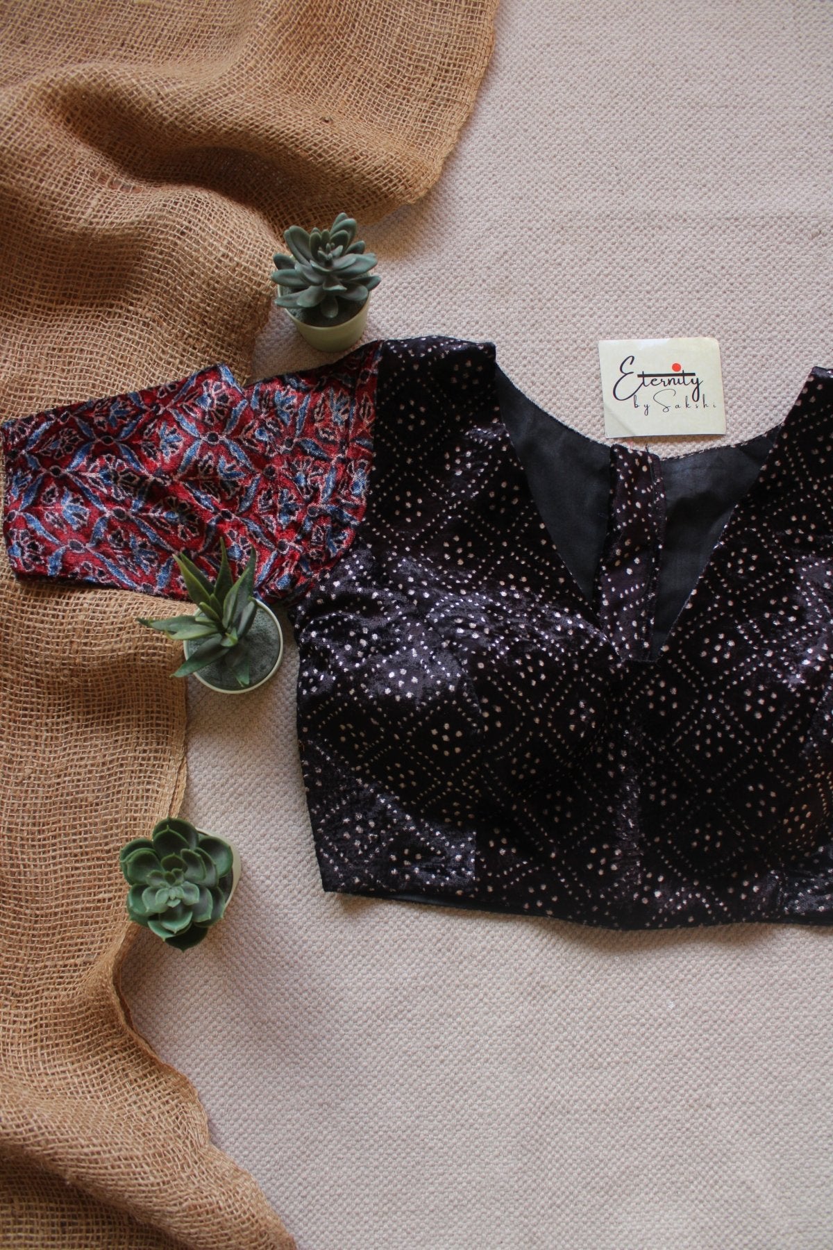 Ruby - Velvet Blouse - Eternity by Sakshi