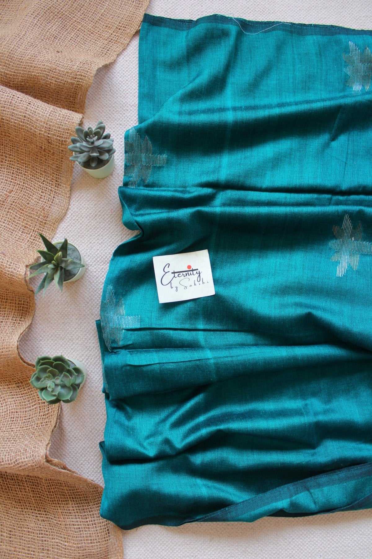 Sea Green Lotus Saree - Eternity by Sakshi