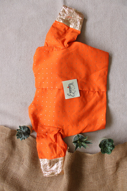Orange Navratri Amba Blouse
