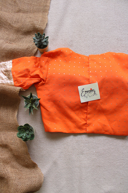 Orange Navratri Amba Blouse
