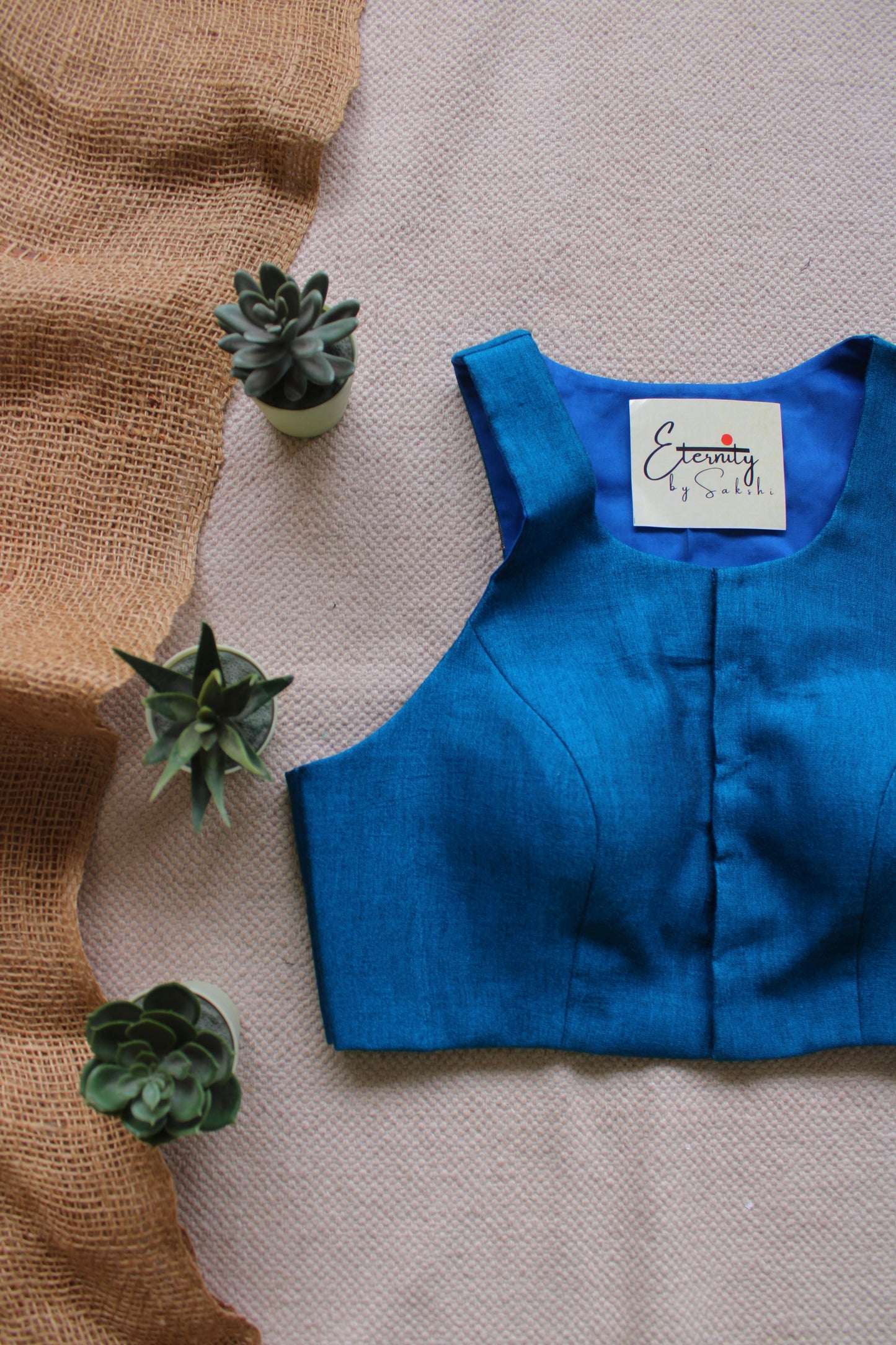 Gulmohar Indigo Nooriya Blouse