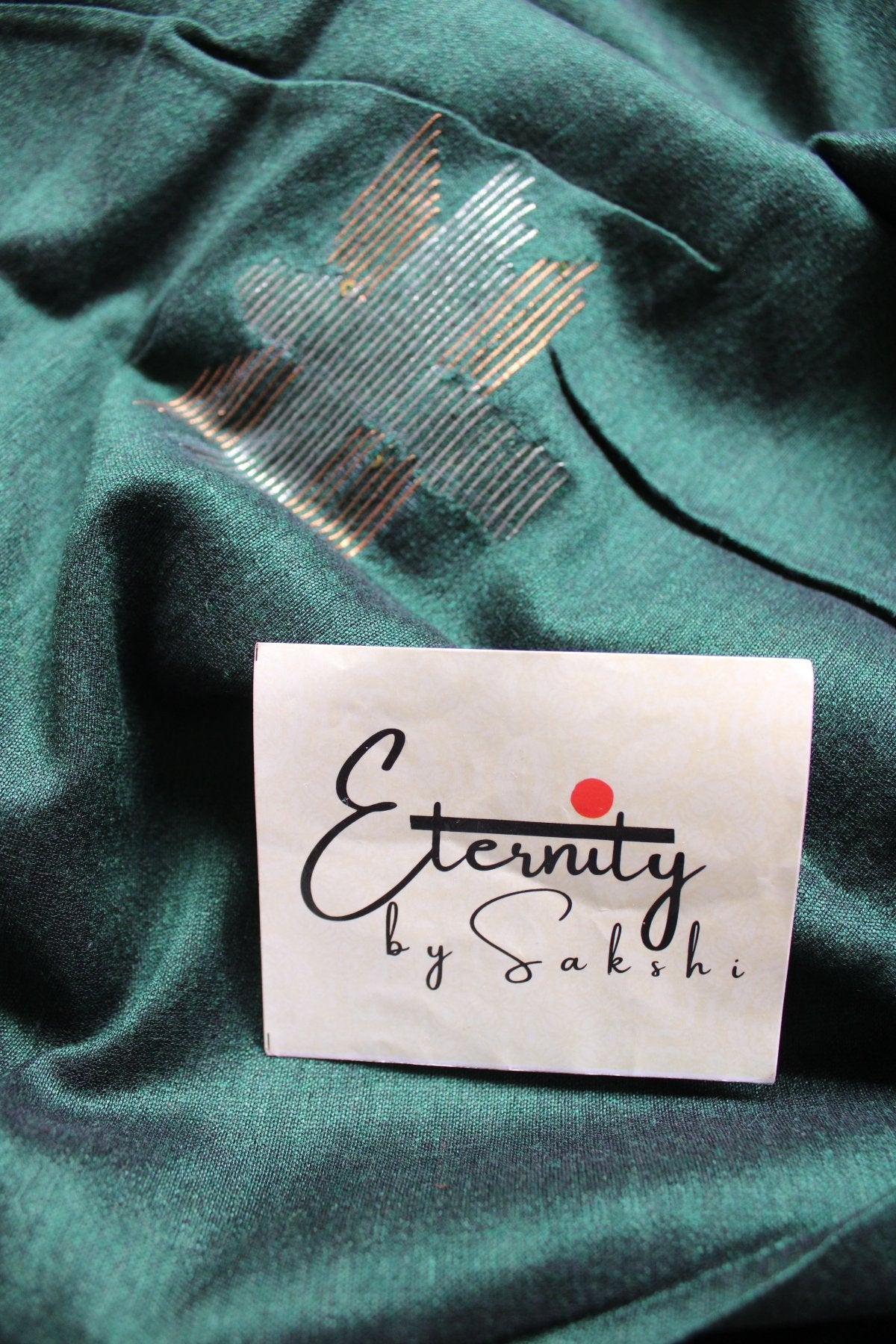 Green Lotus Saree - Eternity by Sakshi