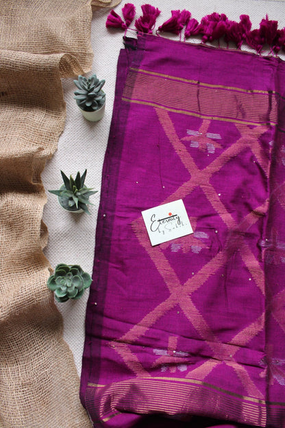 Magenta Lotus Saree - Eternity by Sakshi