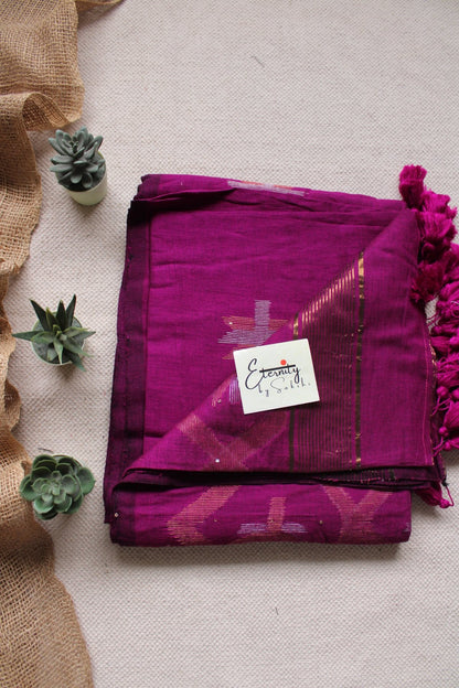 Magenta Lotus Saree - Eternity by Sakshi