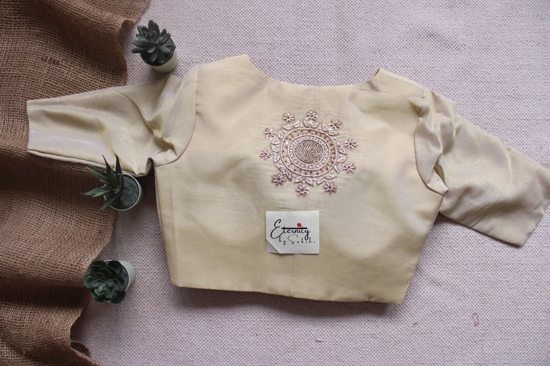 Golden Bloom Blouse - Eternity by Sakshi