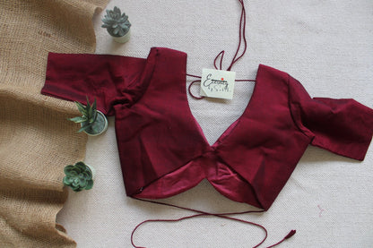 Maroon Shadow Blouse - Eternity by Sakshi