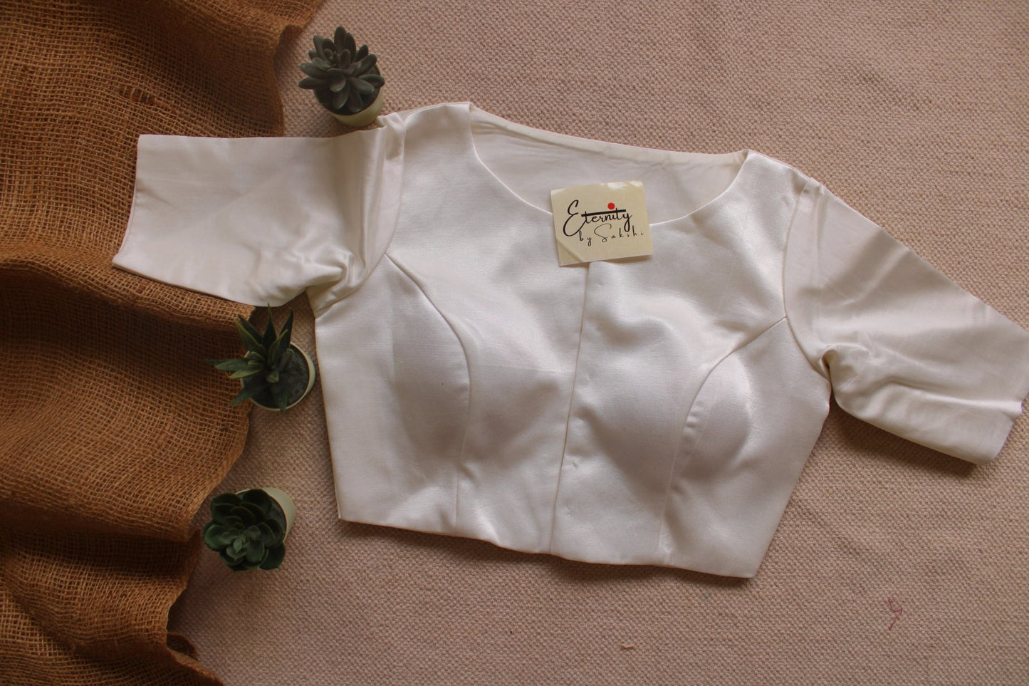 Ivory White Blouse - Eternity by Sakshi
