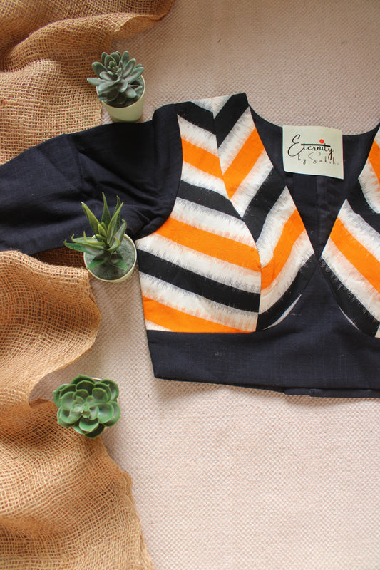 Amber Arrow Patch Office Blouse