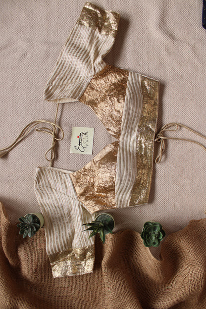 Sunehri Dhaaga Patch Blouse
