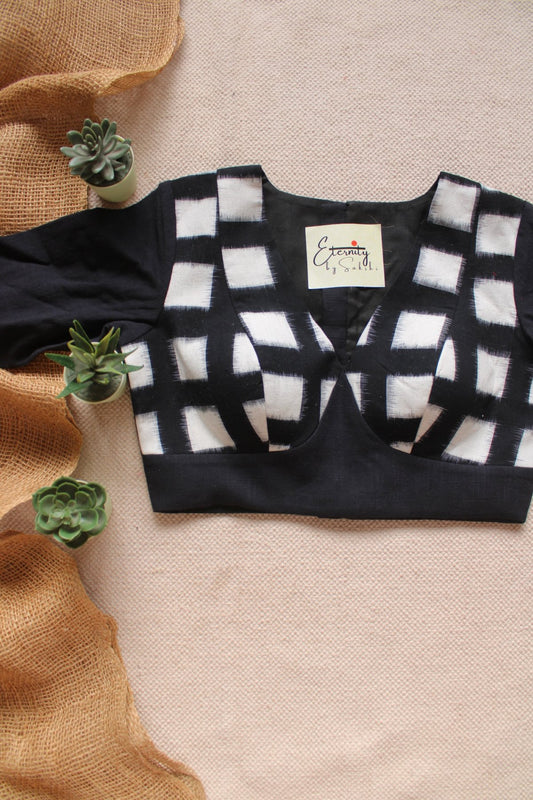 Inkline Patch Office Blouse - Eternity by Sakshi