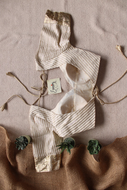 Sunehri Dhaaga Patch Blouse