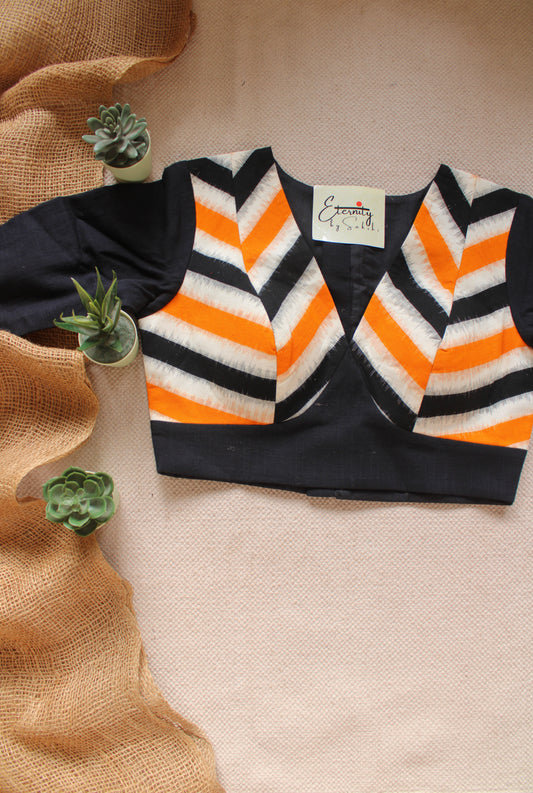 Amber Arrow Patch Office Blouse