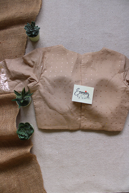 Beige Navratri Amba Blouse