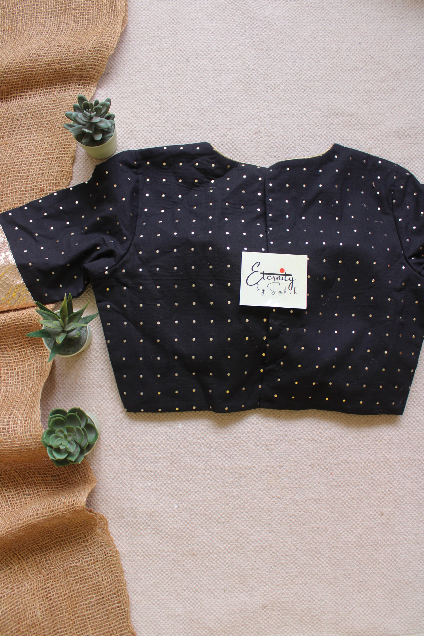 Black Navratri Amba Blouse