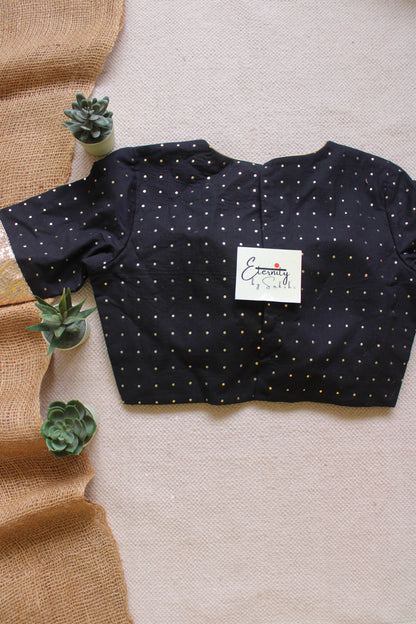Black Navratri Amba Blouse