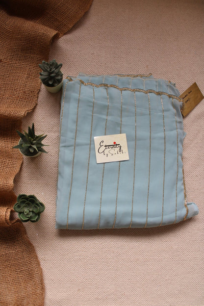 Blue Handwork Saree - Eternity by Sakshi