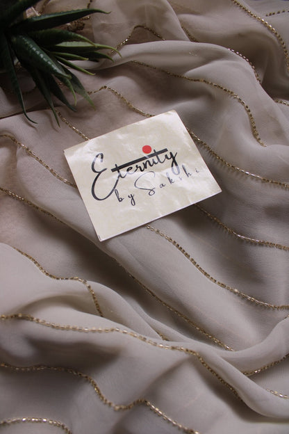 Lavender Handwork Saree - Eternity by Sakshi