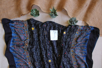 Masakali - Ajrakh Silk Handwork Saree - Eternity by Sakshi