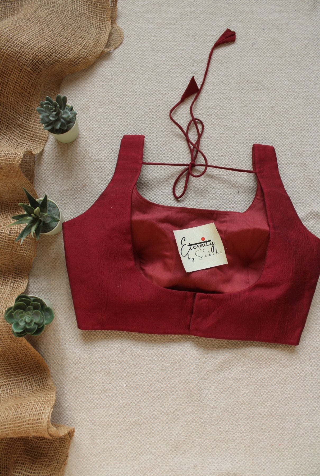 Maroon Noorie Blouse - Eternity by Sakshi