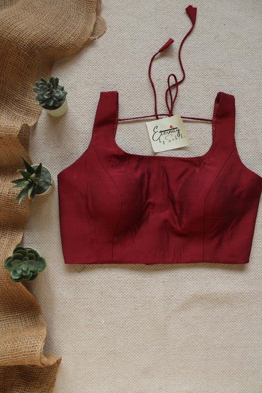 Maroon Noorie Blouse - Eternity by Sakshi