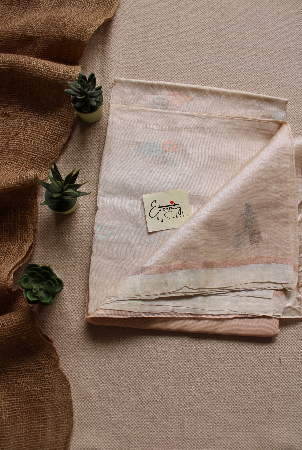 Resham Tussar Silk Saree - Eternity by Sakshi