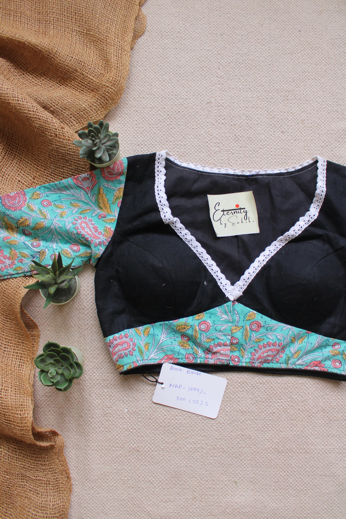 Midnight Bloom Garage Blouse