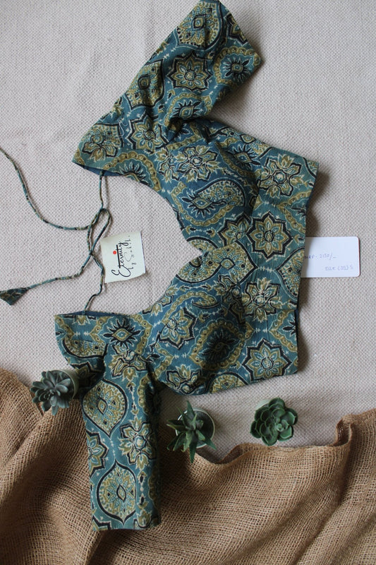 Vintage Teal Garage Blouse - Eternity by Sakshi