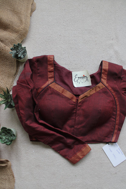 Maroon Full Sleeves Garage blouse