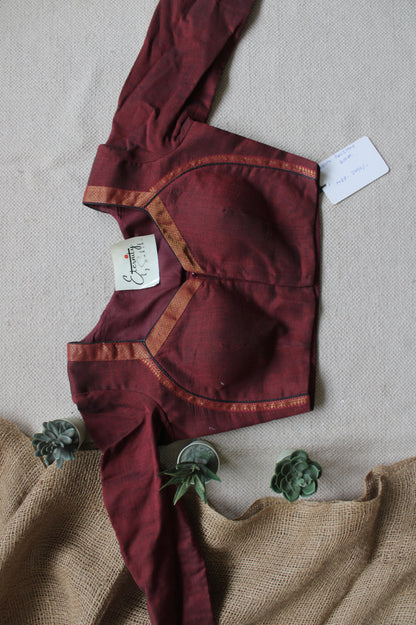 Maroon Full Sleeves Garage blouse
