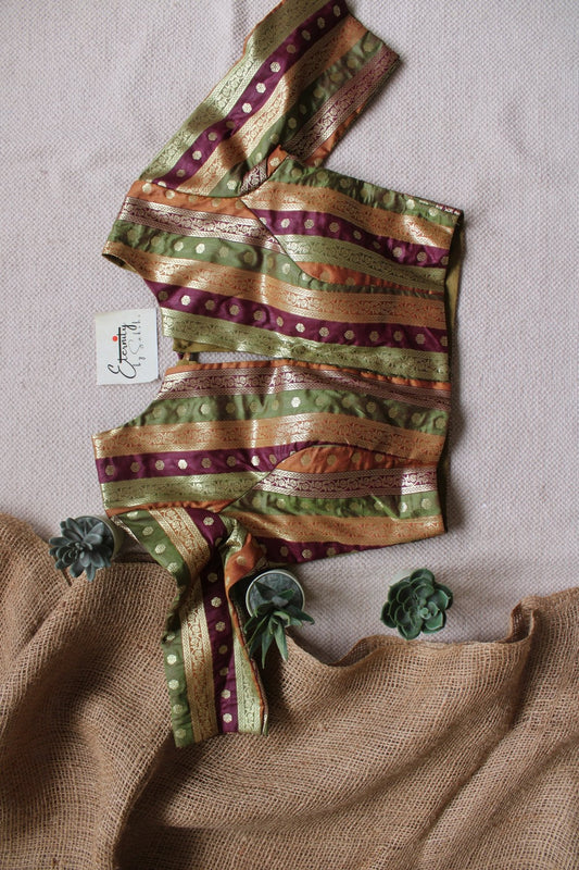 Multicolour Banarasi Brocade Blouse - Eternity by Sakshi