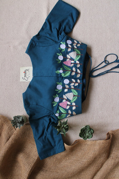 Aabha Dori Embroidery Garage Blouse