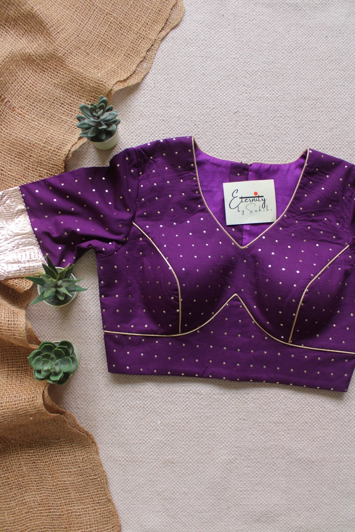 Purple Navratri Amba Blouse