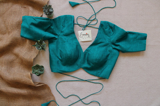 Midnight Galaxy Saree + Peacock Green Shadow Blouse Combo - Eternity by Sakshi