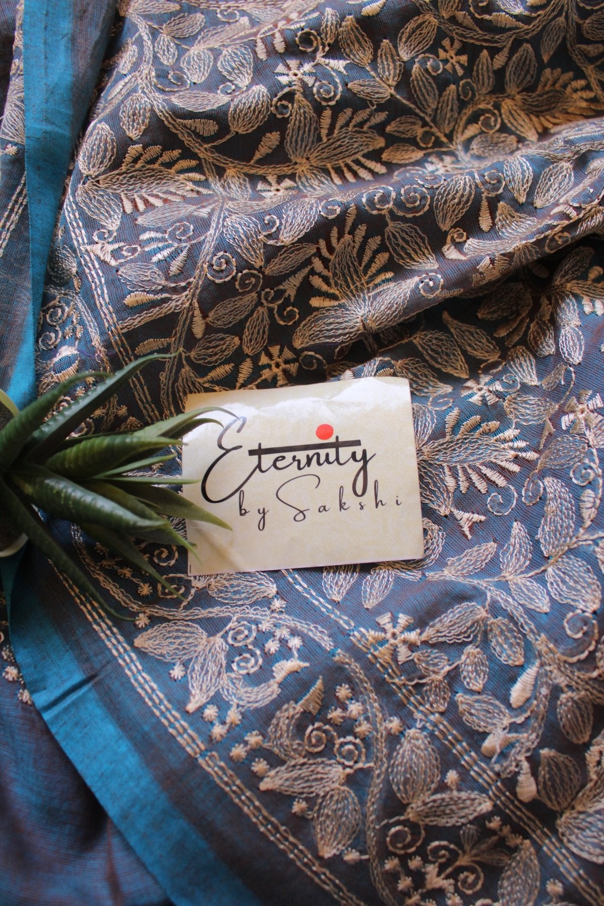 Blue Bloom Mist Saree - Eternity by Sakshi