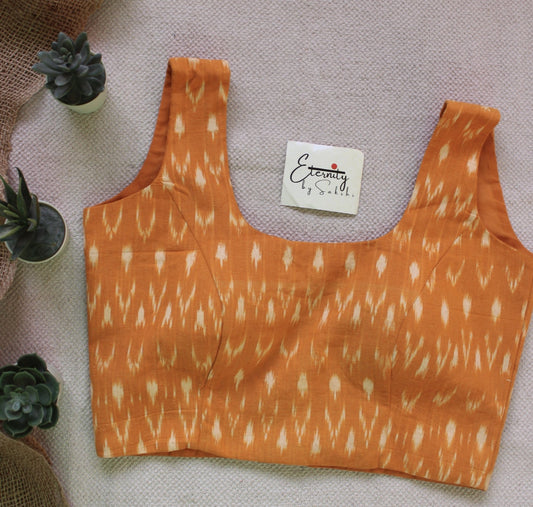 Mustard Noorie Ikkat Blouse - Eternity by Sakshi