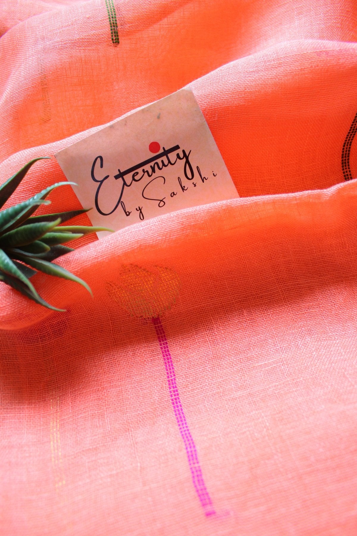 Peach Pankhuri Saree - Eternity by Sakshi