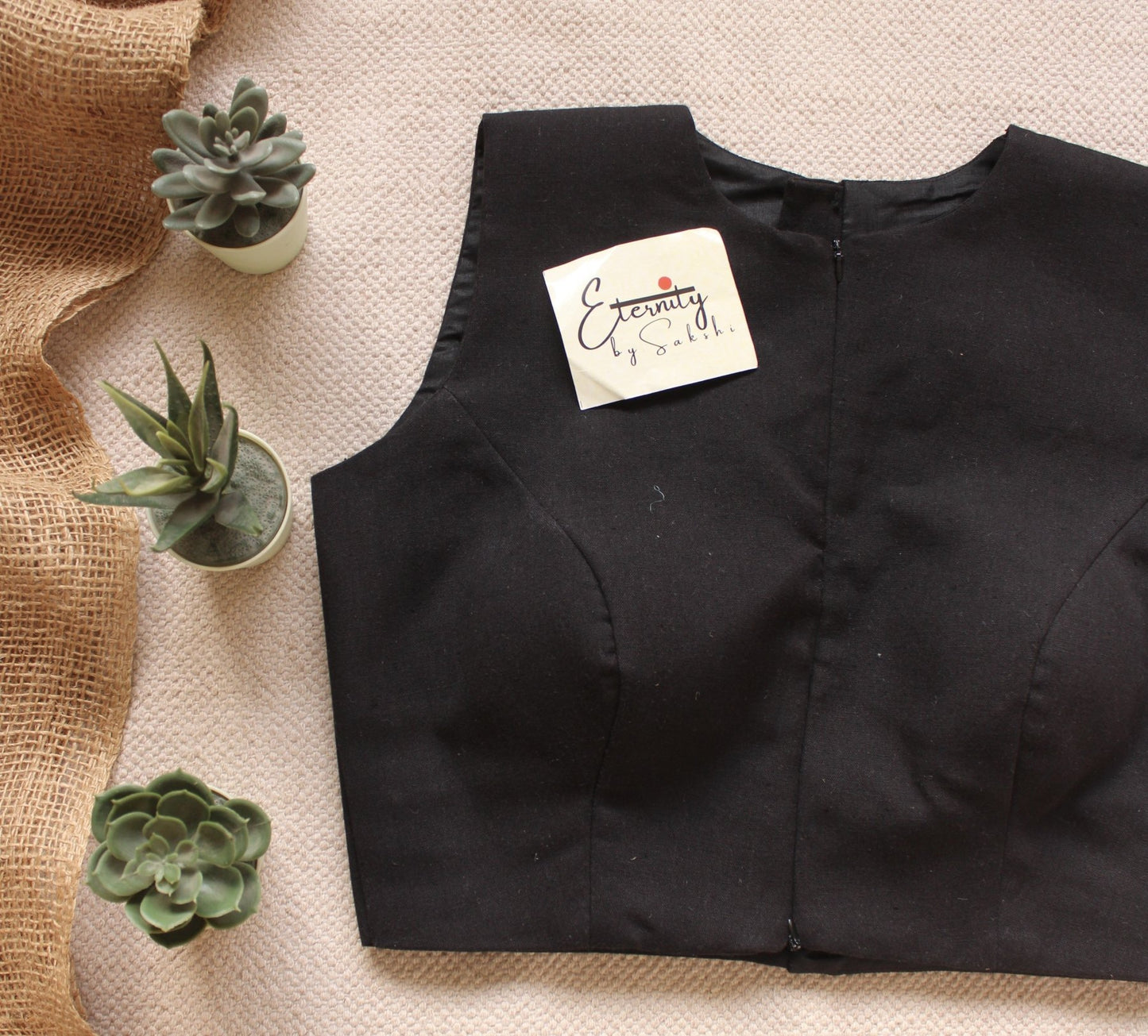 Black Double Zip Mood blouse - Eternity by Sakshi