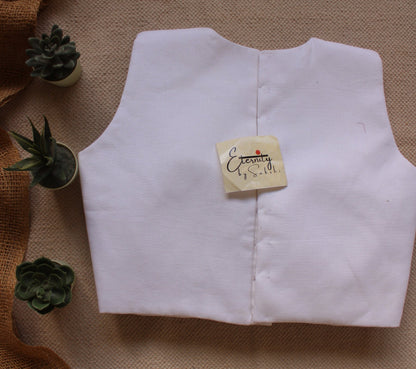 White Double Zip Mood Blouse - Eternity by Sakshi