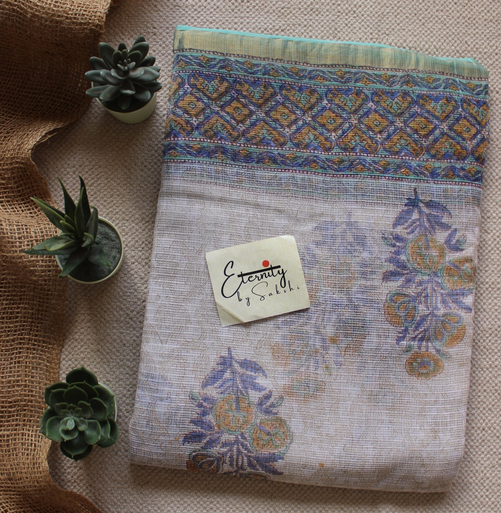 Blue Kota Doriya Saree - Eternity by Sakshi