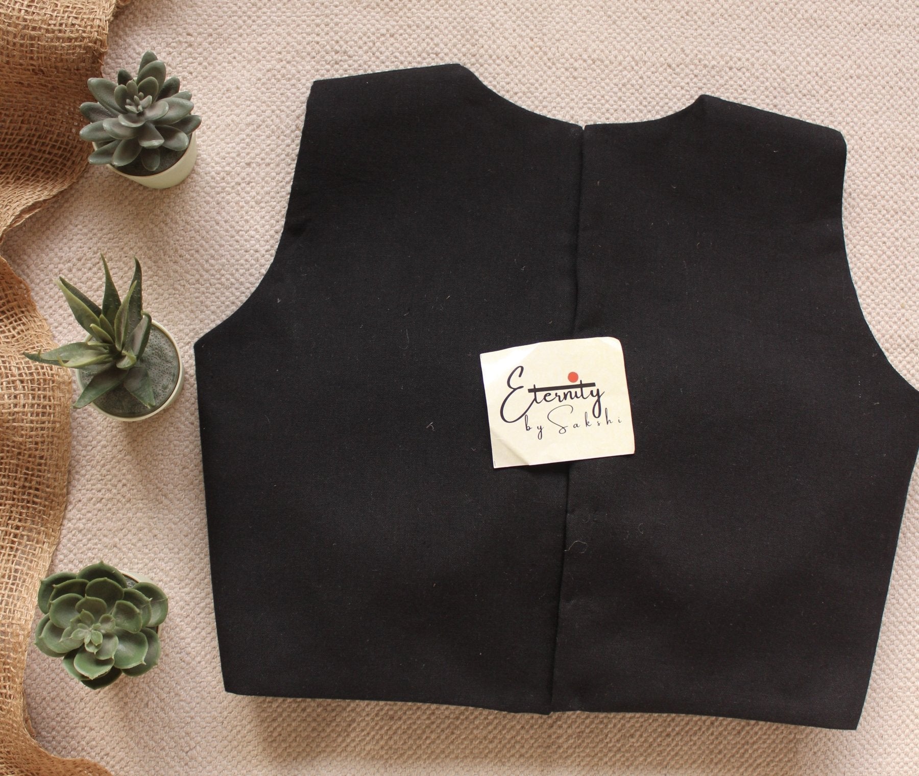 Black Double Zip Mood blouse - Eternity by Sakshi