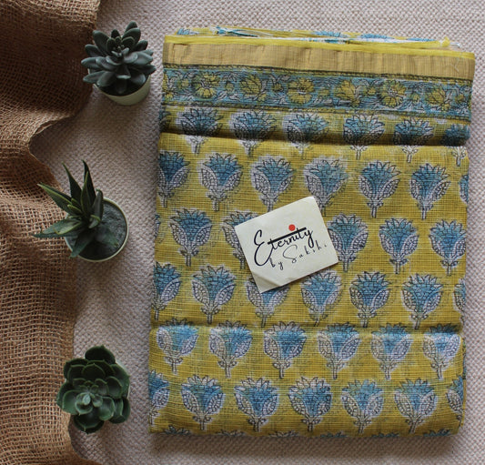 Mustard Bloom Kota Saree - Eternity by Sakshi